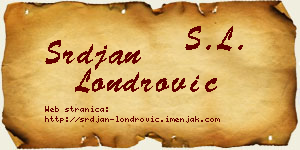 Srđan Londrović vizit kartica